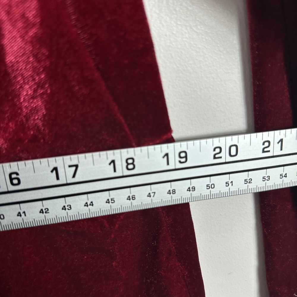Old Navy Red Velvet Square Neck Long Sleeve Dress Womens Size XXL NEW Velour NWT - Picture 13 of 16